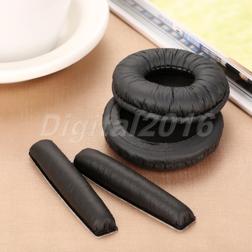 Black foam earpads headband - black,