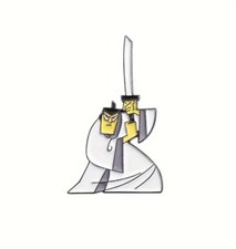 Samurai Jack Enamel Pin Badge