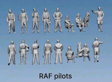 Ww2 British RAF Pilots Set  1/16th Resin Printed