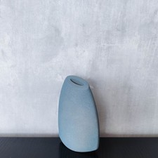 Vintage trompe l'oeil blue porcelain vase Duncan Hood Dunnydeer Studio Scotland