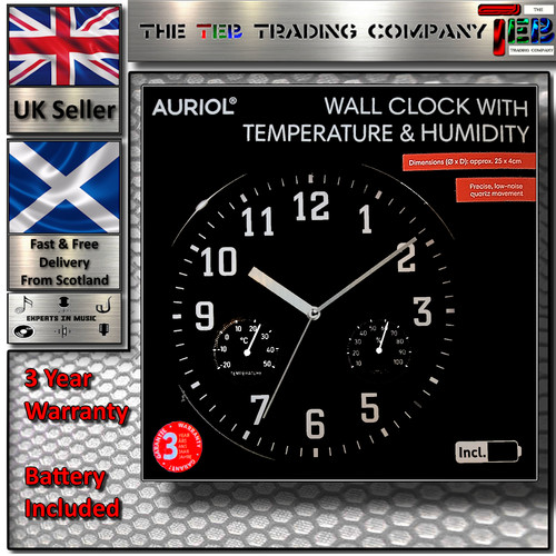 Auriol wall clock - wall, with