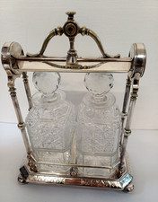 Antique Tantalus Silver Plate