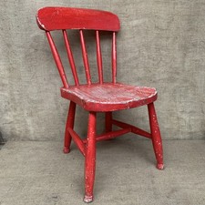 Red Painted Child’s Chair -