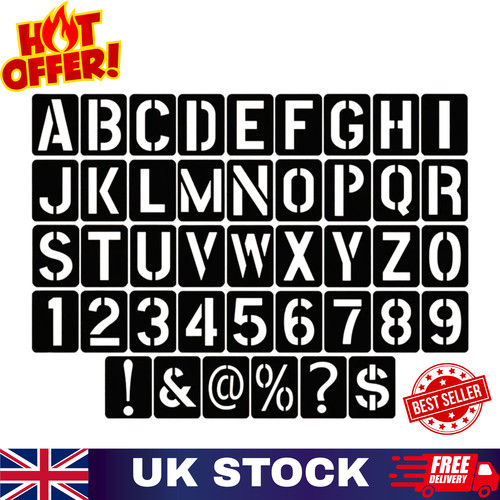 Pcs letter stencils large - letter,