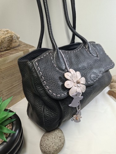 Black pebbled leather radley - black,