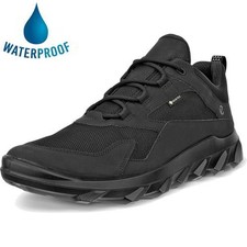 Ecco MX GTX Mens Black Waterproof Gore-Tex Walking Shoes Trainers Size 8-12.5