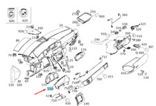 MB E W212 Instrument Cluster Cover Trim LHD A21268052009116 NEW GENUINE