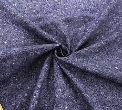Purple cotton fabric patterned - fabric,