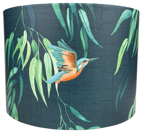 Kingfisher bird lampshade - bird,