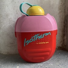 Vintage Isotherm Drinks Flask By Camping Gaz 0.6 L Retro 1990s Neon Water Bottle