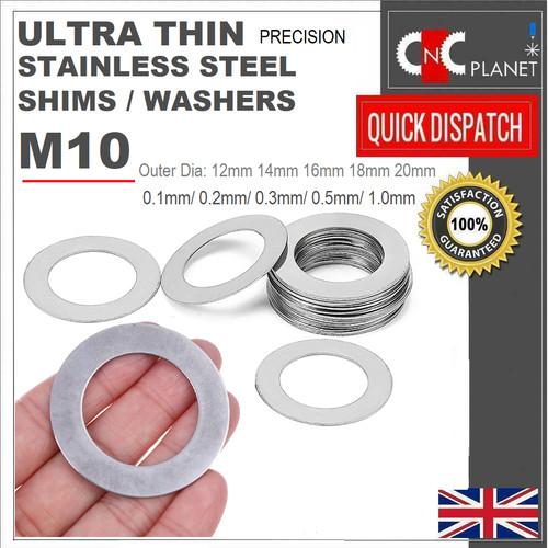 M10 ultra thin washers - thin, shims