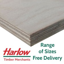 Birch Plywood Ply Sheets 12/18 mm BB/BB Grade Baltic Cut Sizes Hardwood Boards