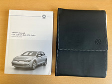 VOLKSWAGEN GOLF OWNERS MANUAL AND WALLET 2020-2025 HANDBOOK **FREE POSTAGE**