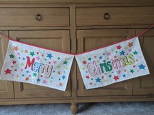 Cath Kidston Merry Christmas Decorative Bunting Banner 