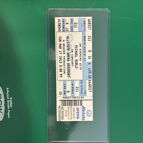Michael buble ticket - michael, stub