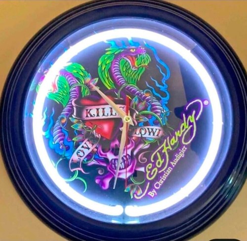 Hardy wall clock neon - wall,