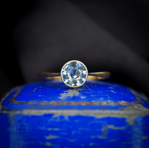 Antique 90ct aquamarine - antique,