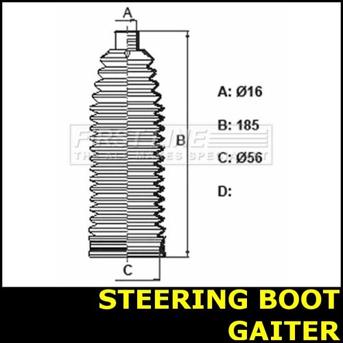 Steering boot gaiter fits bmw - boot,