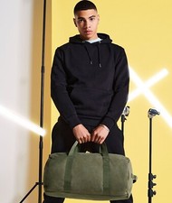 Bagbase Bag Vintage Canvas Barrel Large Holdall Case Shoulder Hand Duffel Carry