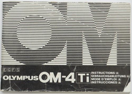 Olympus ti instruction - ti,