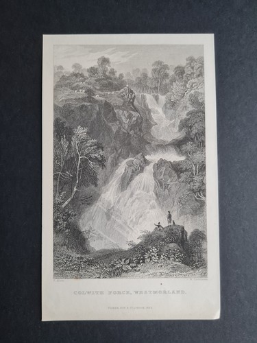 Antique 1833 print - , colwith
