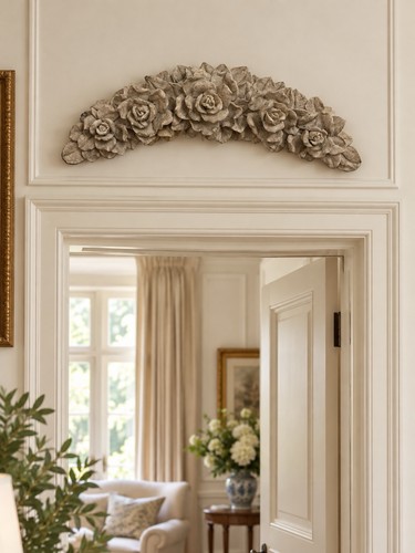 Shabby chic rose floral - rose,