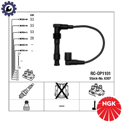 Ignition cable kit 6307 for - cable,