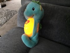 Fisher Price Ocean Wonders Soothe & Glow Seahorse Blue Comforter Plush