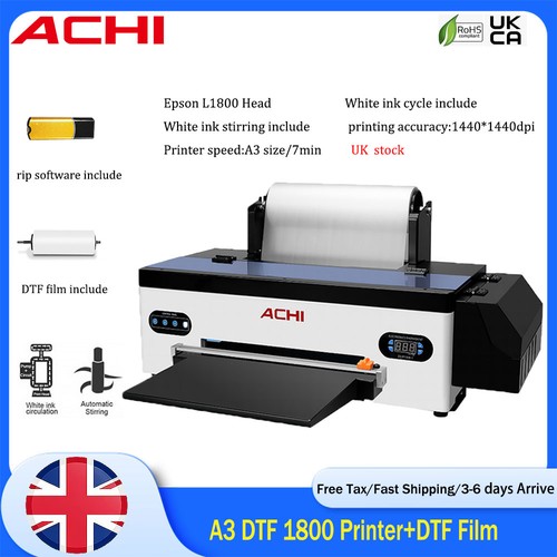 Achi 1800 dtf printer film - achi, printer&film