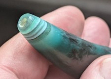 Very Old Antique natural Agate Dzi bead. Tibet! Great Patination!!