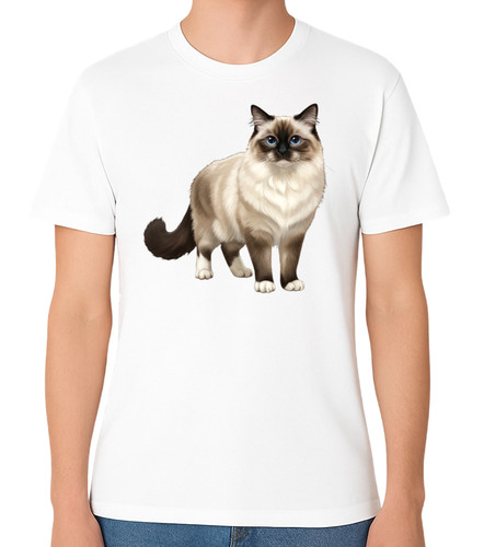 Ragdoll floral cat art - floral,