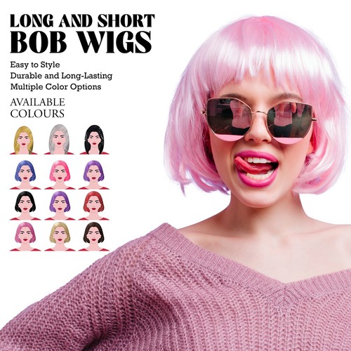 Womens short bob wig - womens,