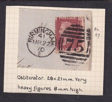 GB QV PENNY REDS Postmarks Duplex Distinctive etc ..on Piece ..PRICED as SINGLES