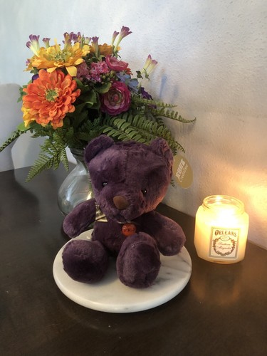 Fuzzy teddy bear - 10”,