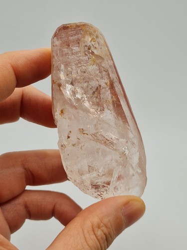 Pink lemurian quartz - pink, point