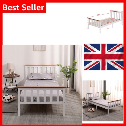 Pine bed frame 3ft - pine,