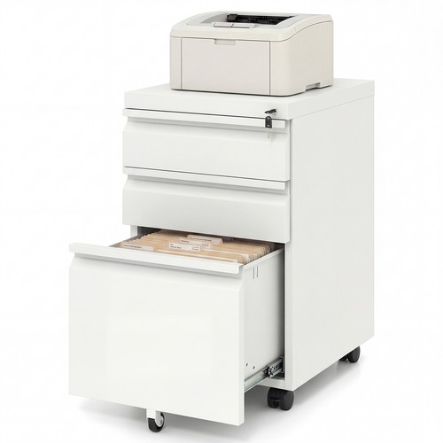 Rolling metal filing cabinet - rolling,