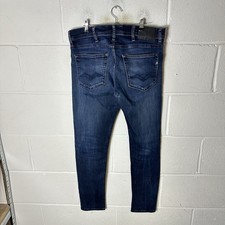 Replay Jeans Mens W32 L30 Blue