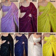 Heavy georgette party - georgette, wear