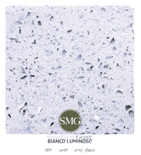 White sparkle quartz - , worktop