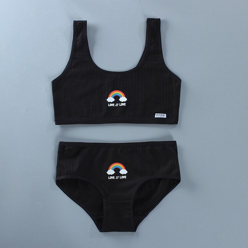 Girls crop top first - first, bra