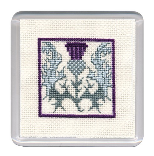 Scottish thistles coaster - thistles,