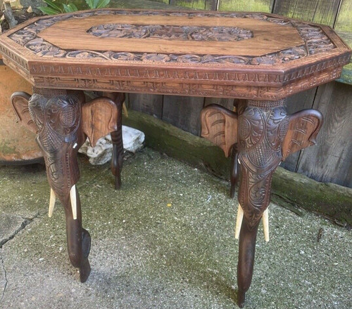 Table vintage anglo indian - table,