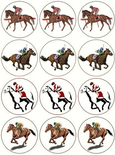 Horse racing theme cake - 24,