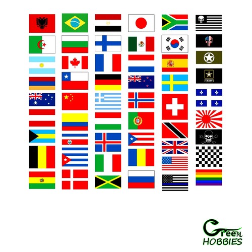 Flags the world country - the,