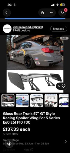 Gloss rear trunk gt style - rear,