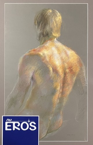 Original nude male pastel - nude,