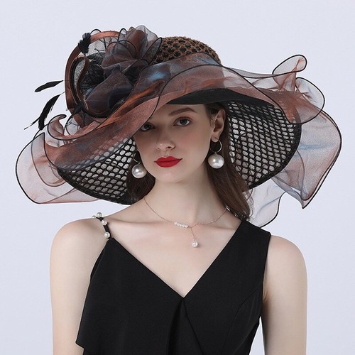 Wide brim sun hat - sun, ladies