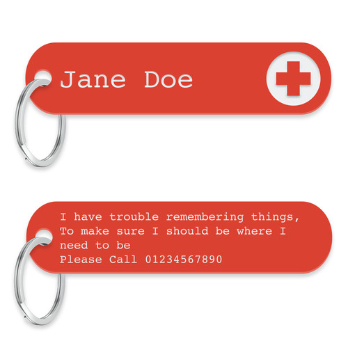 Dementia medical keychain - dementia,