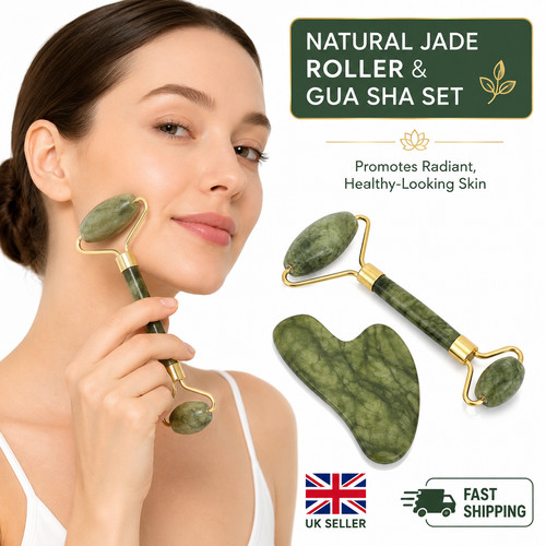 Natural jade roller - natural,